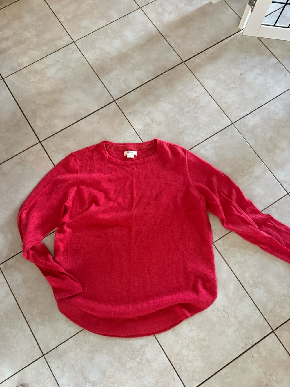 Fat Face Women's Scoop-Neck Sweater in Bright Red